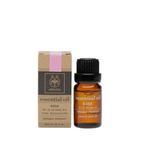 Apivita Essential Oil Rose - Τριαντάφυλλο 10% Διάλυμα σε Λάδι Jojoba 10ML