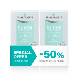 Pharmasept Derma Balance Deo Roll-On -50% στο 2ο Προϊόν 2x50ml