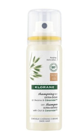 Klorane Avoine Dry Shampoo για Καστανά/Μαύρα Μαλλιά με Γαλάκτωμα Βρώμης 50ml