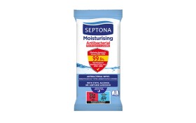 Septona Moisturizing Antibacterial Μαντηλάκια 15τμχ