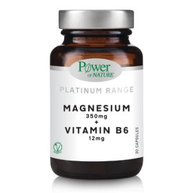 Power Health Platinum Range Magnesium 350mg + Vitamin B6 12mg 30caps