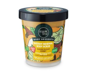 Organic Shop Body Desserts Mango Sugar Sorbet Instant Renewal Body Scrub 450ml