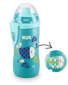 NUK First Choice Junior Cup Changes Colour 18+ 300ml Τιρκουαζ