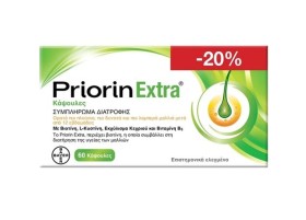 Priorin Extra Συμπλήρωμα Διατροφής για την Υγεία των Μαλλιών -20% 60caps