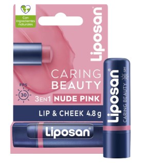 Liposan Caring Beauty Lip&Cheek Nude Pink SPF30 4,8g