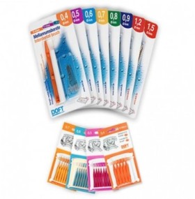 Doft Interdental Brush Μεσοδόντια Βουρτσάκια 1,2mm 12τμχ