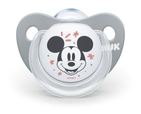 NUK Πιπίλα Σιλικόνης Γκρί Mickey 0-6m