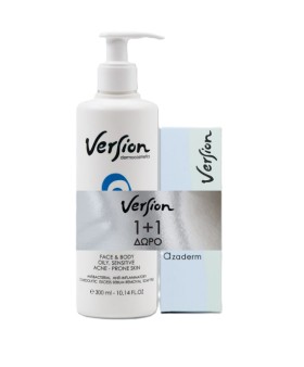 Version Azaderm Cream + Azaderm Cleanser 1+1 Δώρο