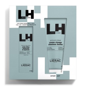 Lierac Homme Ανδρική Αντιρυτιδική Κρέμα Προσώπου 50ml +Αφρόλουτρο 200ml Promo Pack