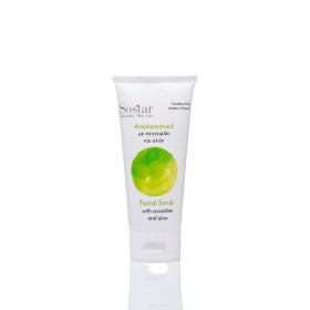 Sostar Scrub Προσώπου με Αγγουράκι & Αλόη 75ml