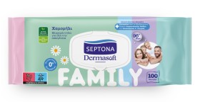 Septona Dermasoft Family Wipes 100τμχ