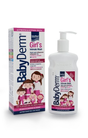 Intermed Babyderm Girls Παιδικό Υγρό Καθαρισμού για την Ευαίσθητη Περιοχή 300ml