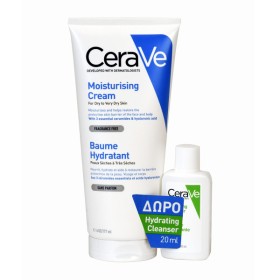 CeraVe Moisturising Cream 177ml για Πρόσωπο και Σώμα + Δώρο Ενυδατικό Καθαριστικό Hydrating Cleanser 20ml