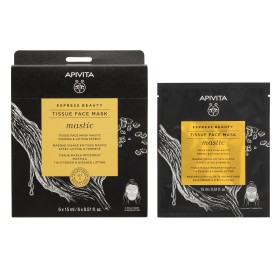 Apivita Express Beauty Tissue Face Mask Mastic για Σύσφιξη & Αίσθηση Lifting 15ml