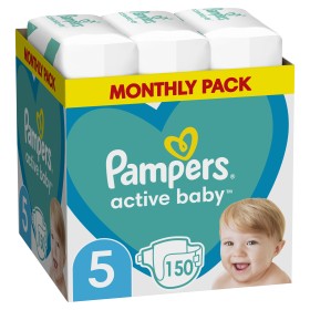 Pampers Active Baby Νο5 11-16kg Monthly Pack 150τμχ