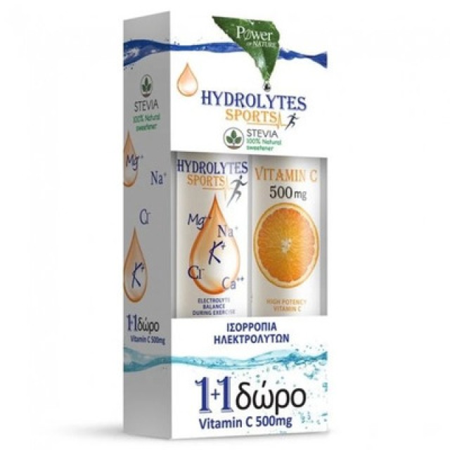 Power Health Hydrolytes Sports 20tabs +Δώρο Vit C 500mg