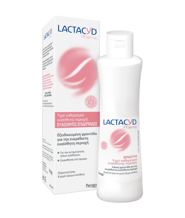 Lactacyd Pharma Sensitive Υγρό Καθαρισμού για Ευαίσθητες Επιδερμίδες 250ml