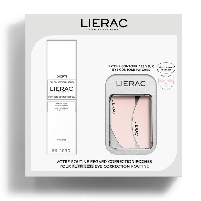 Lierac Diopti Gel Περιποίησης Ματιών 15ml+ Eye Patches Promo Pack