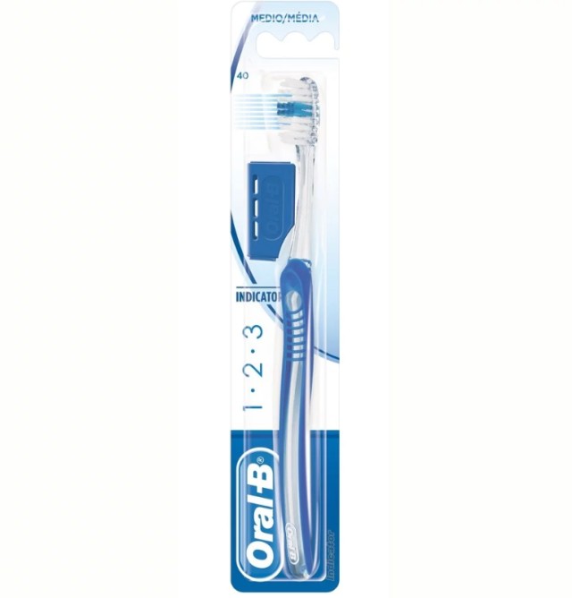 Oral-B Οδοντόβουρτσα Indicator 40 Medium Μπλέ