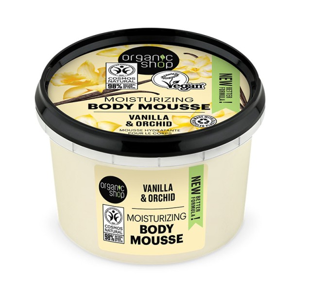 Organic Shop Body Mousse Vanilla&Orchid Μους Σώματος 250ml