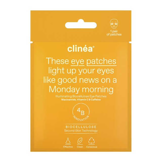 Clinea Illuminating Biocellulose Eye Patches