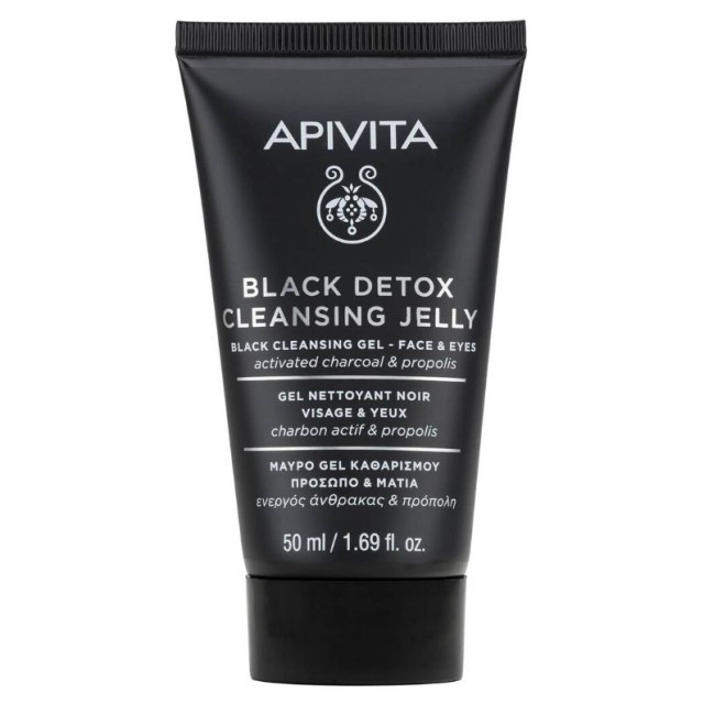 Apivita Black Detox Clensing Jelly Πρόσωπο&Mάτια 50ml