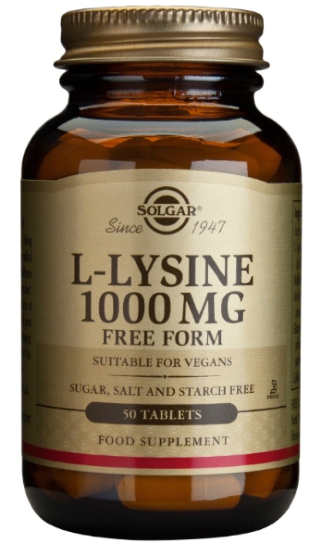 Solgar L-Lysine 1000mg 50tabs