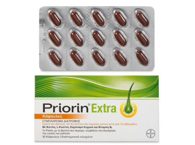 PRIORIN EXTRA Νέα Βελτιωμένη Σύνθεση 30 κάψουλες