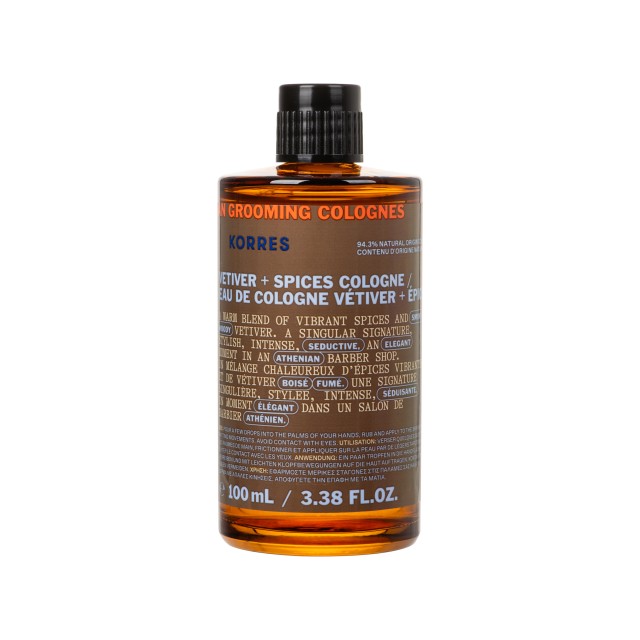 Korres Athenian Grooming Eau De Colonge Vetiver+Spices 100ml