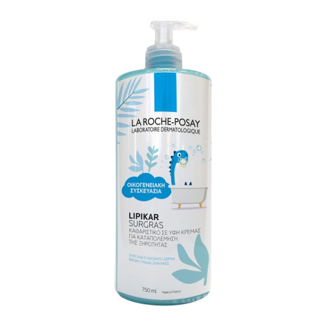 La Roche Posay Lipikar Surgras Family Size Καθαρισμός Σώματος για το Ξηρό Δέρμα 750ml