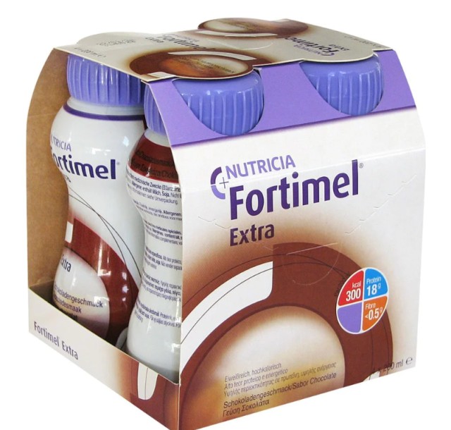 Nutricia Fortimel Extra με Γεύση Σοκολάτα 4x200ml