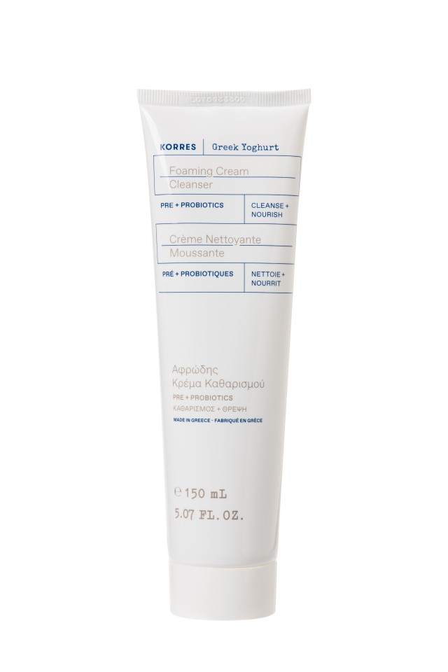 Korres Greek Yoghurt Foaming Cream Cleanser Αφρώδης Κρέμα Καθαρισμού με Προβιοτικά 150ml