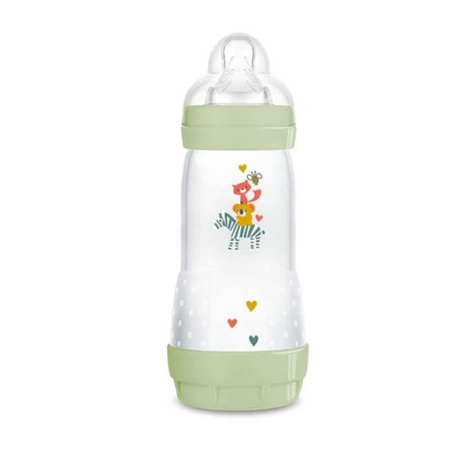 MAM Μπιμπερό Easy Start Anti-Colic Θηλή Σιλικόνης 4+ 320ml Πράσινο