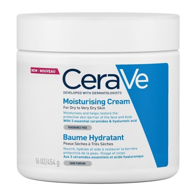 CeraVe Moisturising Cream Ενυδατική Κρέμα για Ξηρό - Πολύ Ξηρό Δέρμα 454gr