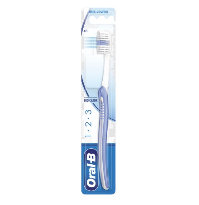 Oral-B Οδοντόβουρτσα Indicator 40 Medium Μωβ