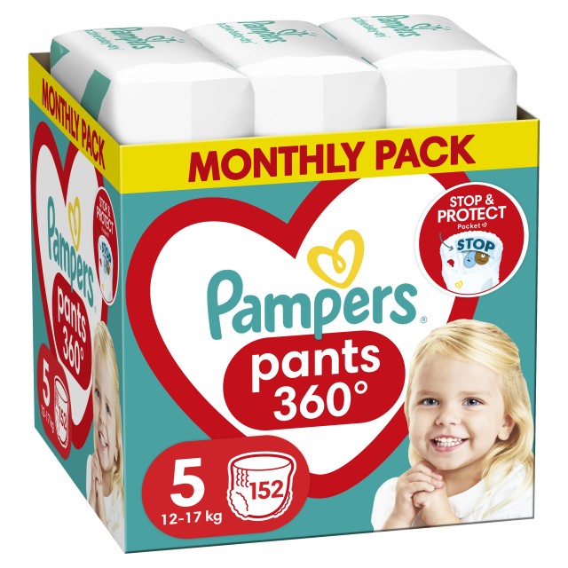 Pampers Pants No5 12-17kg Monthly Pack 152τμχ