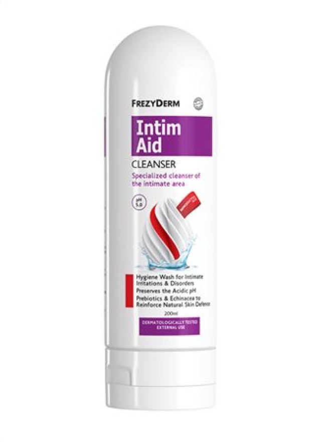 Frezyderm Intim Aid Cleanser Καθαριστικό Ευαίσθητης Περιοχής PH5.0 200ml