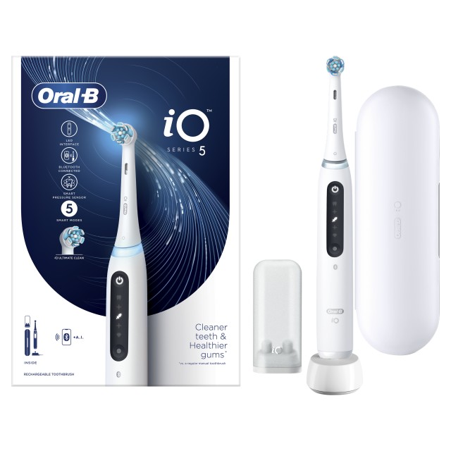 Oral-B iO Series 5 Magnetic White Ηλεκτρική Οδοντόβουρτσα 1τμχ