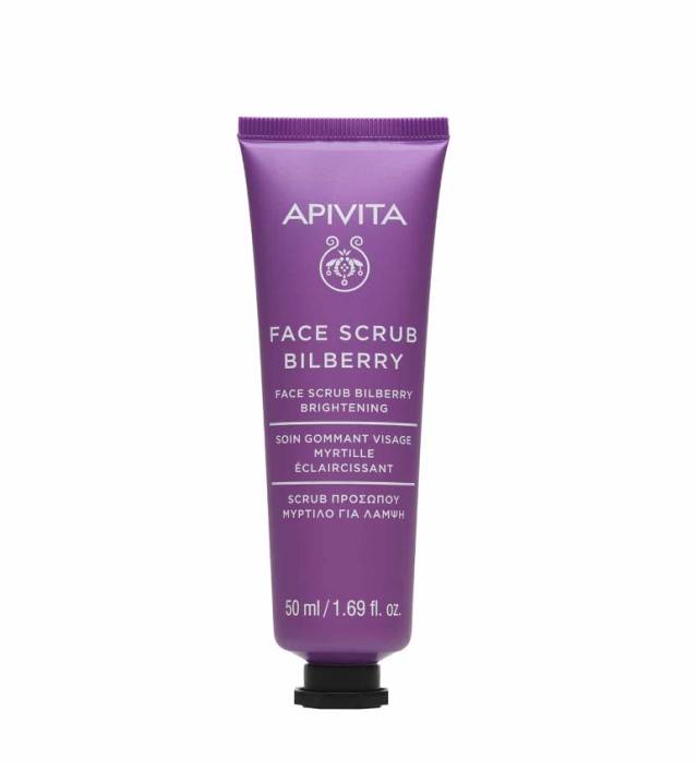 Apivita Scrub Προσώπου με Μύρτιλο για Λάμψη 50ml