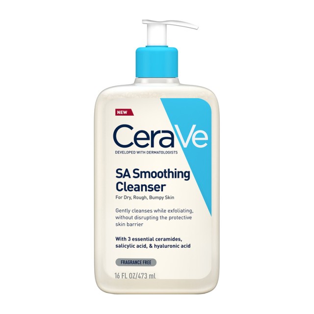 Cerave SA Smoothing Cleanser Gel  Καθαρισμού που Απολεπίζει 473ml