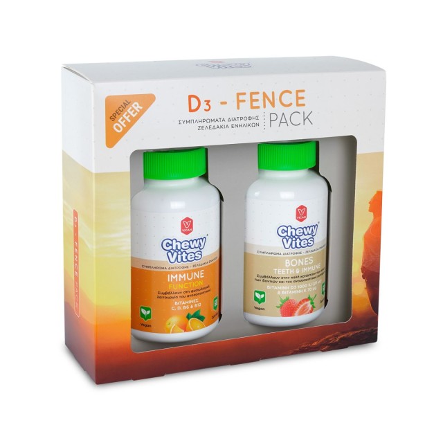 Chewy Vites D3-Fence Immune Function + Bones Teeth & Immune Promo Pack