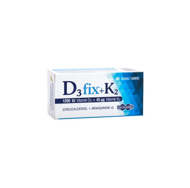 Unipharma D3 Fix 1200IU + K2 45mg 60tabs