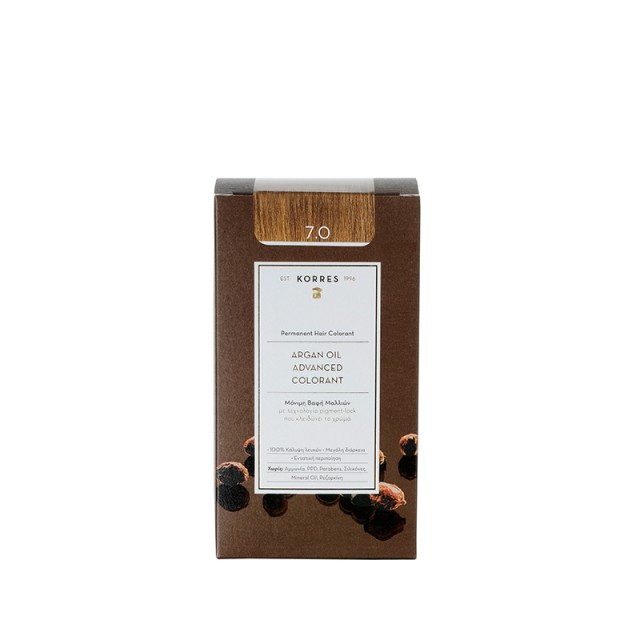 Korres Argan Oil Advanced Colorant 7.0 Ξανθό 50ml