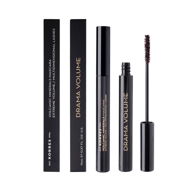 Korres Volcanic Minerals Mascara Drama Volume 02 Plum Brown