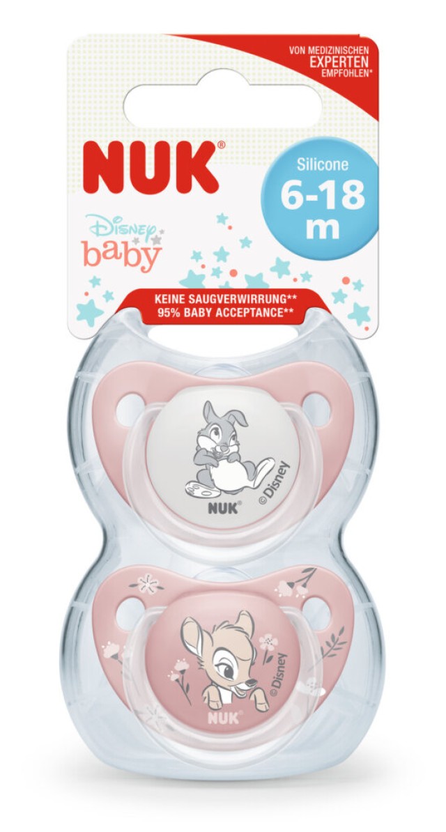 Nuk Πιπίλα Σιλικόνης Disney Bambi 6-18m