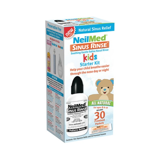 NeilMed Sinus Rinse Kids Starter Kit Σύστημα Ρινικών Πλύσεων με 30 Φακελάκια