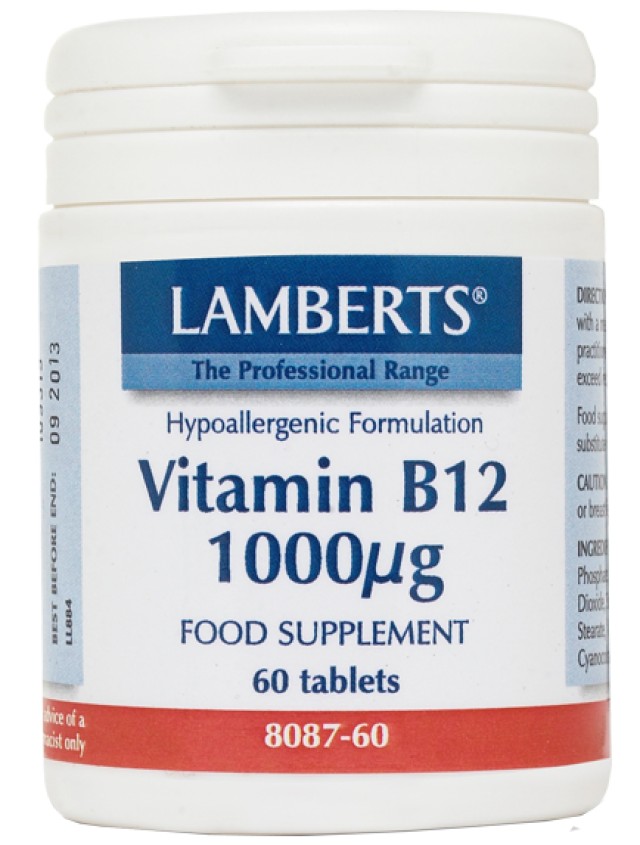 Lamberts B12 1000mg 60tabs