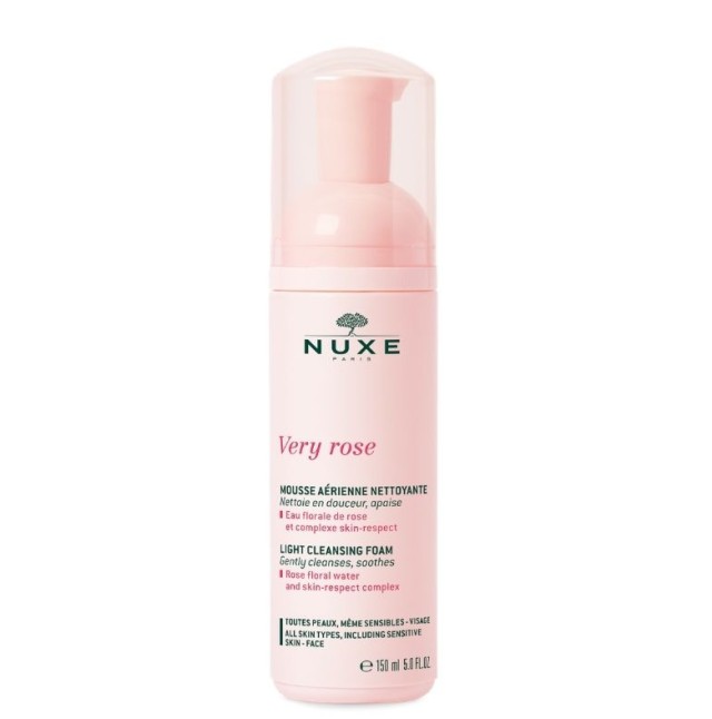 Nuxe Very Rose Light Cleansing Foam Αφρός Καθαρισμού Προσώπου 150ml