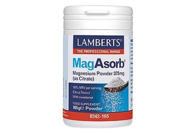 Lamberts MagAsorb Magnesium Powder 375mg 165gr