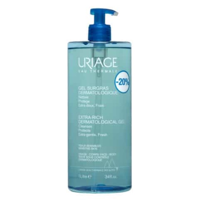 Uriage Eau Thermale Gel Surgras Dermatologique 1L -20%